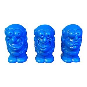 KooKooNauts Game Milton Bradley 3X BLUE Astronaut Replacement Pieces 1995 RARE